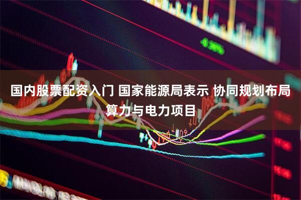 国内股票配资入门 国家能源局表示 协同规划布局算力与电力项目