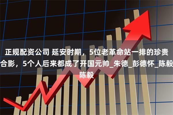 正规配资公司 延安时期，5位老革命站一排的珍贵合影，5个人后来都成了开国元帅_朱德_彭德怀_陈毅
