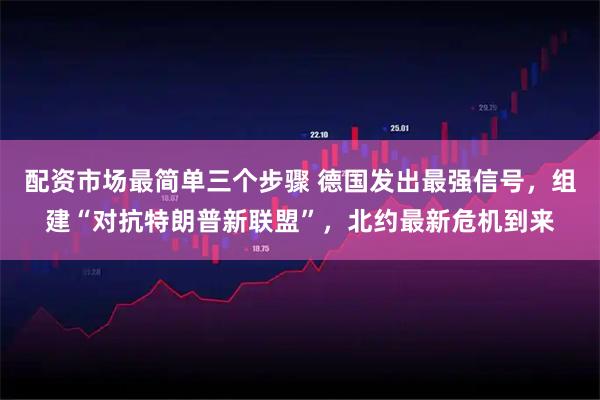 配资市场最简单三个步骤 德国发出最强信号，组建“对抗特朗普新联盟”，北约最新危机到来